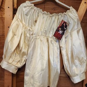 DitD - Elegant Buttery Yellow Off-Shoulder Top